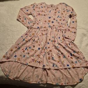 Tea Collection size 12 printed asymmetrical wrap dress Summit floral EUC